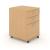 Optima Office Lockable Mobile Pedestal w/3 Foil Wrapped Drawers
