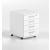 Optima Office Lockable Mobile Pedestal w/4 Foil Wrapped Drawers