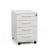 Optima Office Lockable Mobile Pedestal w/4 Foil Wrapped Drawers