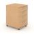 Optima Office Lockable Mobile Pedestal w/4 Foil Wrapped Drawers