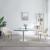 Pub Frosted Glass Extendable Dining Table