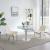 Pub Frosted Glass Extendable Dining Table