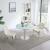 Pub Frosted Glass Extendable Dining Table