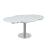 Pub Frosted Glass Extendable Dining Table