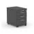 Optima Office Lockable Mobile Pedestal w/4 Metal Sided Drawers