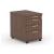 Optima Office Lockable Mobile Pedestal w/4 Metal Sided Drawers
