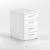 Optima Office Lockable High Desk Pedestal w/4 Metal Sided Drawers