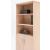 Quando Office Half-Bookcase w/3 Open Shelves & 2 Lockable Doors