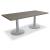 Quando Rectangular Conference Table w/Metal Disc Base