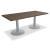 Quando Rectangular Conference Table w/Metal Disc Base