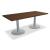 Quando Rectangular Conference Table w/Metal Disc Base