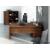 Quando L-Shaped Executive Desk w/Managerial Side Storage