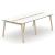 Nova Wood Rectangular HPL 8-Person Office Meeting Table w/2 Grommets & 2 Metal Cable Trays