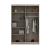 Marika 71-inch 2-Door Matte Wood Wardrobe with Mirror