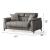 Rabat Chenille Convertible Storage Loveseat