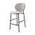 Inès Fabric/Metal Customizable Counter Stool