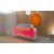 ORGANIC 2-Person Straight Reception Desk w/Left Side RGB Light Panel