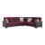 Armada X Fabric/PU Convertible L-Shaped Sectional