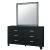Reid Velvet/Wood Panel Bedroom Set w/LED Lighting