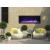 Deep Indoor/Outdoor Electric Built-in Fireplace w/ Black Steel Surround