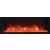 Deep Indoor/Outdoor Electric Built-in Fireplace w/ Black Steel Surround