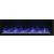Deep Indoor/Outdoor Electric Built-in Fireplace w/ Black Steel Surround