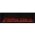 Deep Indoor/Outdoor Electric Built-in Fireplace w/ Black Steel Surround