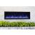 Deep Indoor/Outdoor Electric Built-in Fireplace w/ Black Steel Surround
