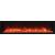 Deep Indoor/Outdoor Electric Built-in Fireplace w/ Black Steel Surround
