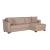 Tahoe Fabric Storage Sleeper Reversible L-Shaped Sectional Sofa