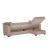 Tahoe Fabric Storage Sleeper Reversible L-Shaped Sectional Sofa