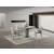 RH 130 Ceramic/Stainless Steel Extension Dining Table