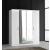 Roma Glossy 4-Door Wardrobe w/Mirror & 2-Drawer Storage