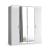 Roma Glossy 4-Door Wardrobe w/Mirror & 2-Drawer Storage