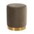 Remmey Round Velvet Ottoman