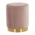 Remmey Round Velvet Ottoman