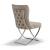 Royal Fabric Tufted Back Chair, Set of 2