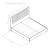 Roma Bonded Leather LED Platform King Size Bed