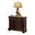 Roma 3-Drawer Wood Veneer Nightstand