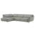 Ronda Polyester Fabric Left Arm Chaise Facing Sectional Sofa