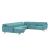 Ronda Fabric L-Shaped Left Arm Chaise Facing Sectional Sofa