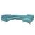 Ronda Fabric L-Shaped Right Arm Chaise Facing Sectional Sofa