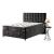 Rosario Tufted Fabric Bed, Queen Size