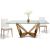 Rose Glass Top Dining Table