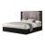 Rosette Leatherette Bedroom Set w/LED