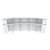 WRS Tera 132-inch U-Shape Reception Desk