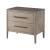 Wood Stone Top Nightstand w/2 Drawers