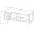 Utopia 63.38-inch Wide MDF Dresser w/3 Drawers, 2 Doors & 1 Open Shelf