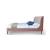 Heather Velvet Platform Queen Size Bed