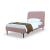 Heather Velvet Platform Twin Size Bed